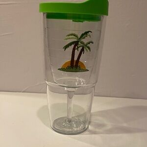 Tervis Green Palm Tree Wine Tumbler